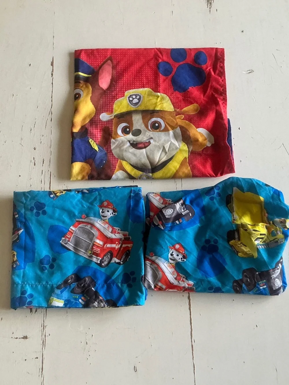 Nickelodeon Paw Patrol Crib/Toddler Bed 3 Piece Sheet Set, Flat & Fitted